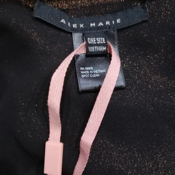 Gold Bronze Metallic Tiered Ruffle Hem Dress Size 16 Shawl Included NWOT - Picture 9 of 14